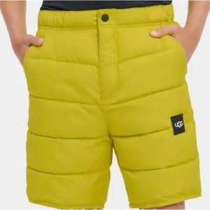 UGG Men's Conner Puffer Short Synthetic Down Bright Yellow XL NWT Sold Out! $98
